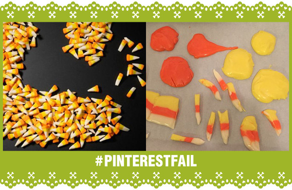 Pinterest Fail Easy Candy Corn storyboard