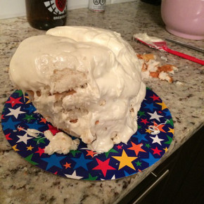 Pinterest Fail Birthday Baseball Smash Cake result