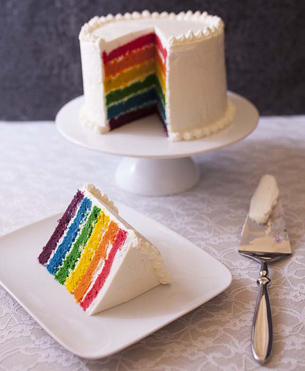 Pinterest Fail Rainbow Cake inspiration