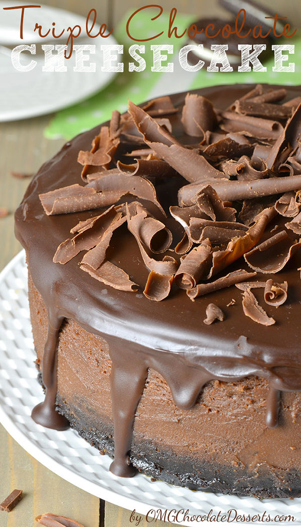 Pinterest Fail Triple Chocolate Cheesecake inspiration