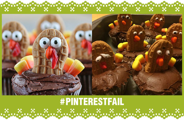 Pinterest Fail Nutter Butter Nightmare Turkey Cupcakes storyboard