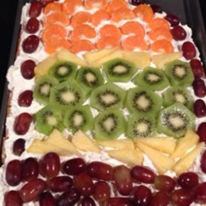 Pinterest Fail Easter Egg Fruit Pizza result